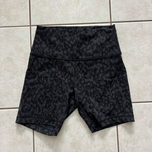Lululemon Leopard Bike Shorts